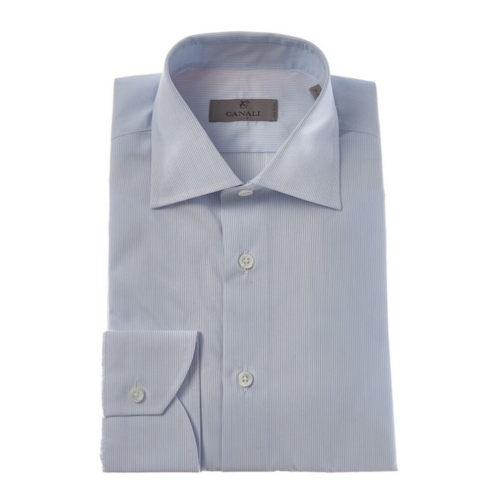 Canali Mens  Dress Shirt, Blue